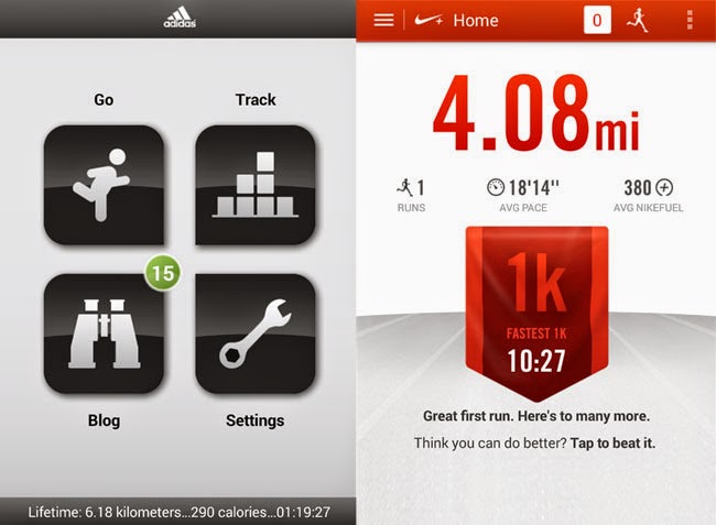 Adidas miCoach VS Nike+ Running
