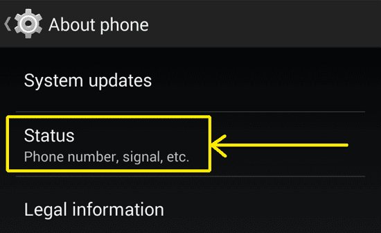 about-phone-status
