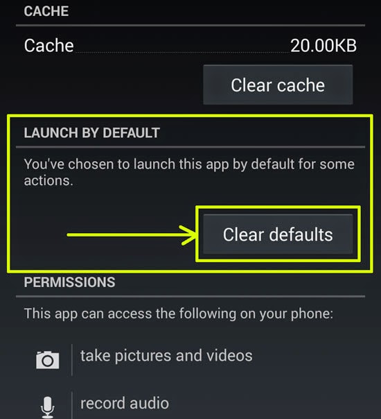 clear-default-launch