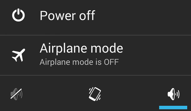 Power Off Android Options