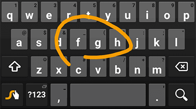 Swype Keyboard in Action