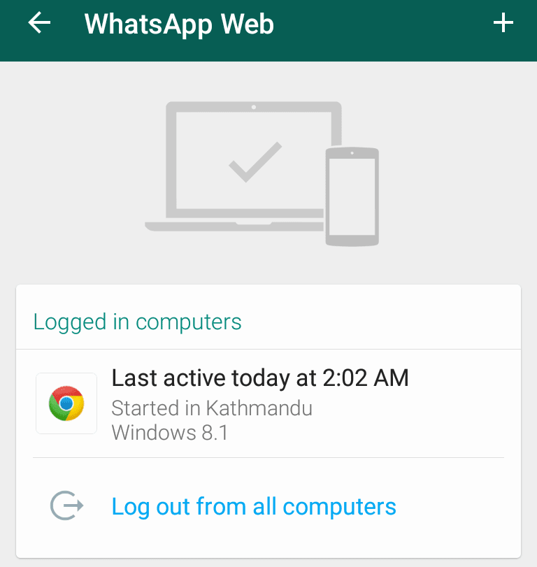 WhatsApp Web Options