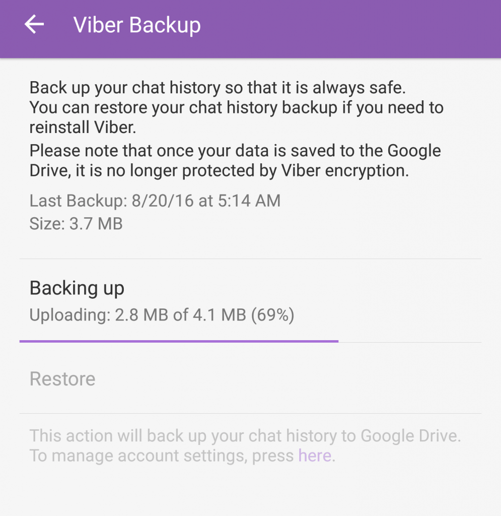 How to Back up Viber Messages